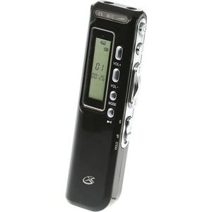 4GB preinstalled flash memory. Clip-on microphone. 3.5mm headphone output.